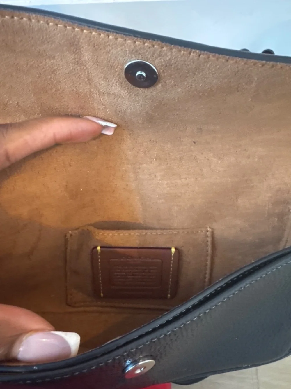 Black coach purse